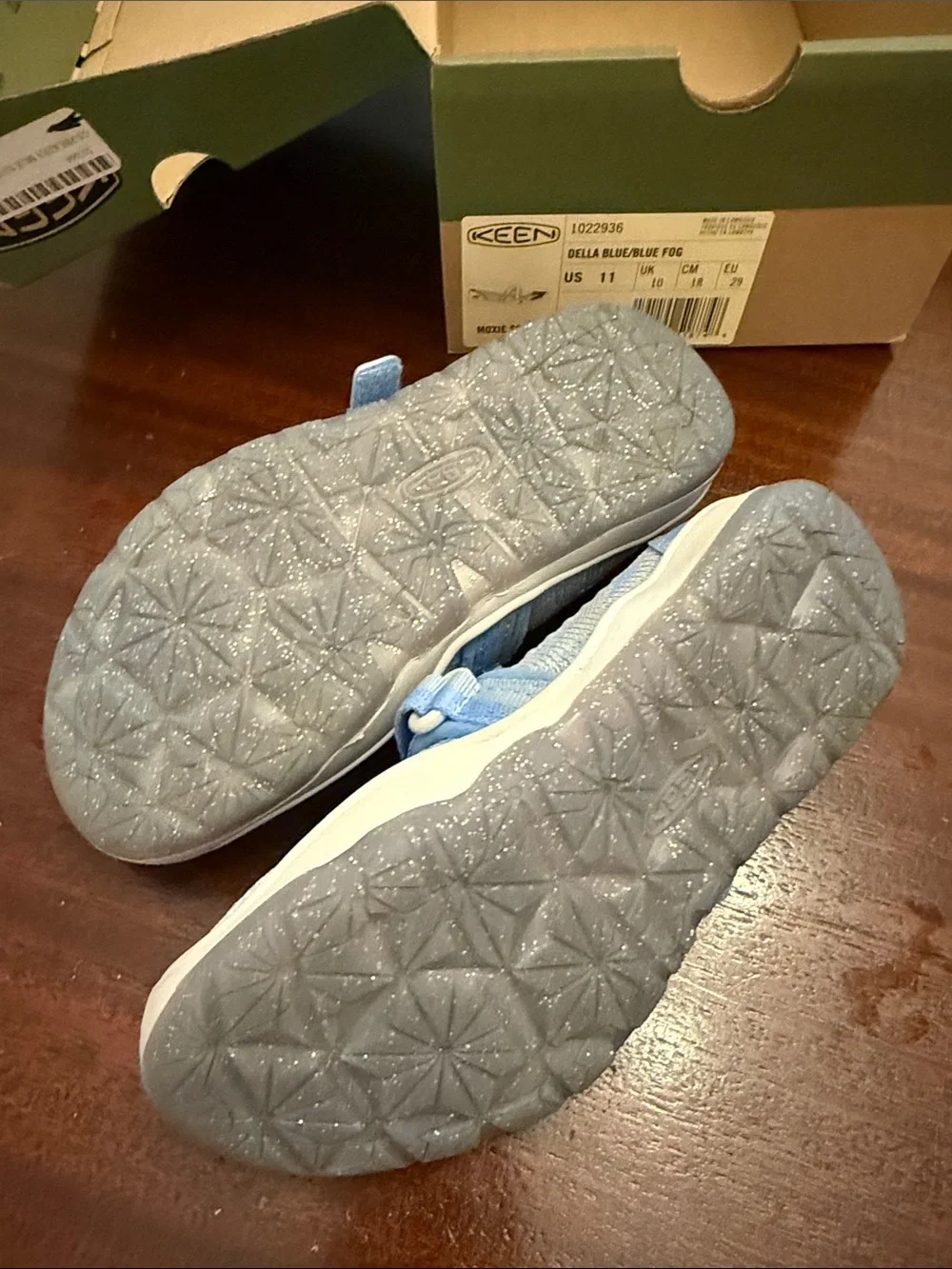 Keen Kids Light Blue Water Shoes with White Soles